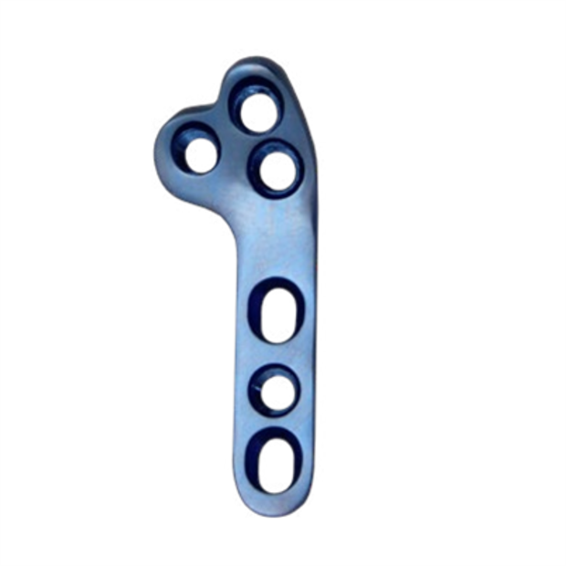 Пластина TPLO Лист Клевера, левая, с у/с, LP-DCP, 3+3 отв под D2.4мм, 6.5/13х2.5х35мм 08004002