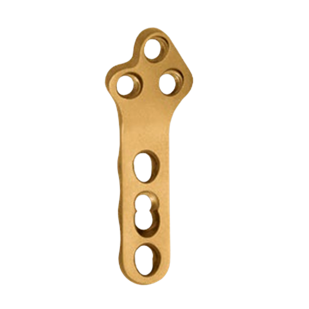 Пластина TPLO Лист Клевера,левая, с у/с, LCP, 3+3 отв под D3.5мм, 11/20х3.0х56мм, малая 08003524