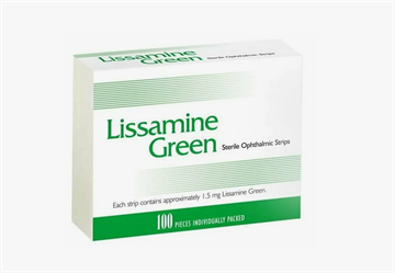 Полоски офтальмологические диагностические Lissamine Green 100 2000